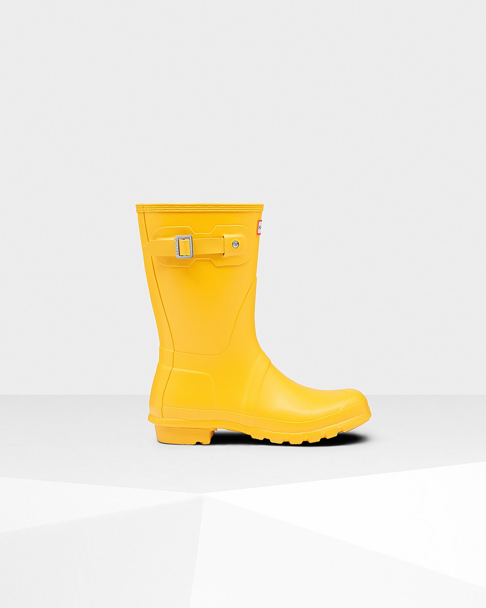 Hunter Original For Women - Short Rain Boots Yellow | India XUEYW7506